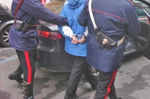 Un arresto dei carabinieri