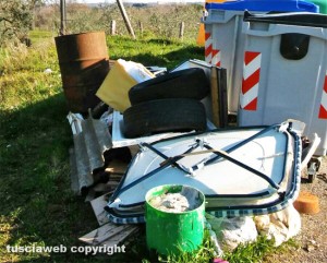 Viterbo - L'isola ecologica in strada Montigliano