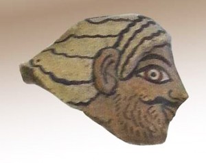 Una lastra dipinta del tempio etrusco di Cerveteri