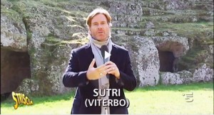 Ghione di Striscia la notizia a SutriGhione di Striscia la notizia a Sutri