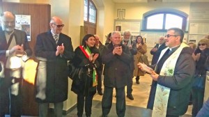 Marta - Inaugurazione ex Mattatoio - La benedizione del parroco