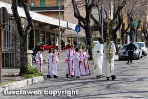 Viterbo - Domenica delle palme, processione al Pilastro