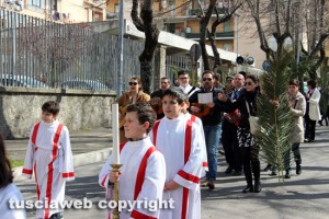 Viterbo - Domenica delle palme, processione al Pilastro