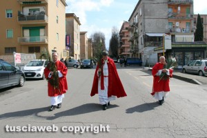 Viterbo - Domenica delle palme, processione al Pilastro
