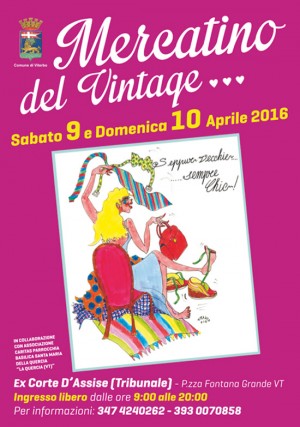 Viterbo - Torna il mercatino del vintage