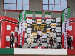 Gustavo Sandrucci sul podio 