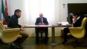 Il sindaco di Tuscania Fabio Bartolacci in Provincia da Mazzola 