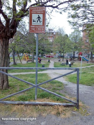 Viterbo - I giardini in via Carlo Cattaneo