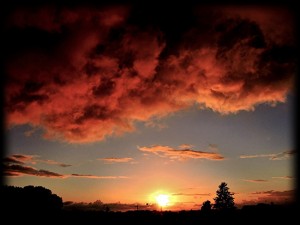 Viterbo - Tramonto dal campo scolastico