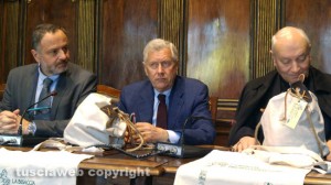Hausmann, Michelini e il vescovo Fumagalli Hausmann, Michelini e il vescovo Fumagalli
