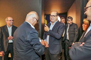 Il presidente Zingaretti con Giovanni Calisti al Salone del mobile