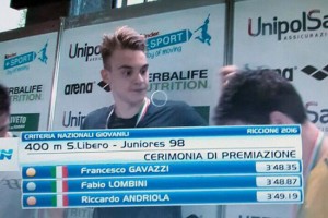 Sport - Nuoto - Il viterbese Francesco Gavazzi, campione nazionale Juniores
