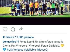 Viterbese - Il messaggio di Leonardo Bonucci