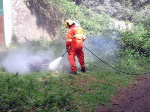 Antincendio all'Arcionello
