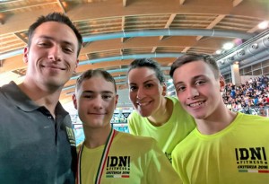 La squadra Dimensione nuoto Asd di Vitorchiano