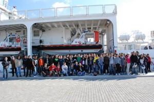 Civitavecchia - Le visite sulla Nave Diciotti (CP 941)