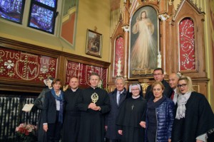 Cracovia - Delegazione di Castel S. Elia con il rettore Piotr e il sindaco Mazzolini