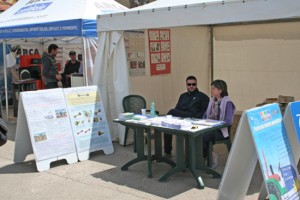 Stande della Asl alla fiera di Tarquinia 