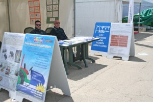 Stande della Asl alla fiera di Tarquinia 