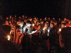 Soriano nel Cimino - La fiaccolata in località Crocetta 