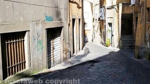 Viterbo - Via Angusta - Il posto dove si trovava l'auto incendiata