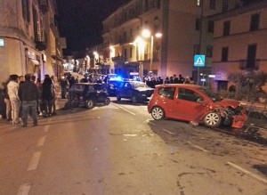 <p>Montefiascone - L'incidente in via Dante Alighieri
