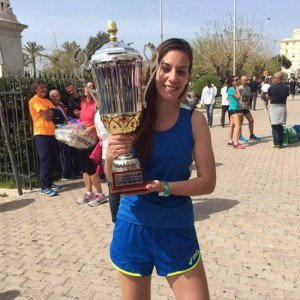 Sara Ferri alla premiazione 