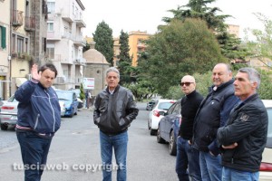 Lega Tuscia e alcuni commercianti in via dei Magliatori