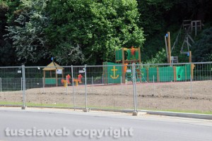 Viterbo - Valle Faul - Il parco giochi in curva