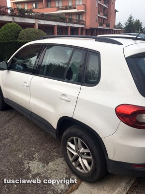 Viterbo - Auto sfregiate all'Ellera