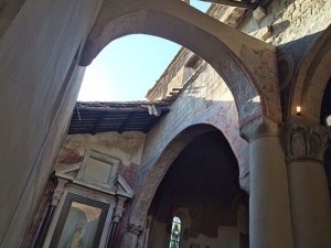 Vetralla - Il crollo alla chiesa di San Francesco