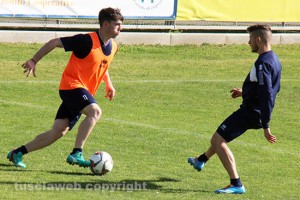 Sport - Calcio - Viterbese - La rifinitura pre-Olbia - Pandolfi e Addessi