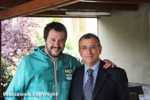 Matteo Salvini con Enrico Maria Contardo