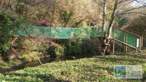 Il ponte tibetano sul fiume Treja
