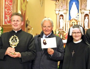 Cracovia - Il rettore Piotr e il sindaco Mazzolini