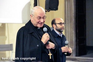 Viterbo - Sala del Conclave - La proiezione di "Chiamatemi Francesco"