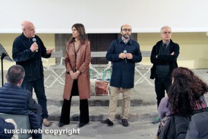Viterbo - Sala del Conclave - La proiezione di "Chiamatemi Francesco"