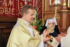 Cracovia - Il rettore del santuario di Castel S. Elia, Piotr 