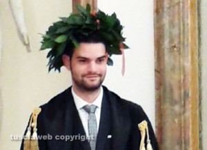 Il neo dottore in Giurisprudenza Michele Maccarelli