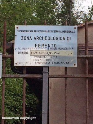 Viterbo - Zona archeologica di Ferento chiusa