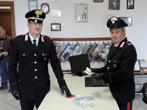 I carabinieri di Vetralla con le banconote false