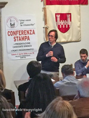Orte - Angelo Giuliani candidato sindaco di Orizzonte Comune