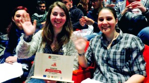 Roma - Le tarquiniesi Jessica Leanza e Martina Gufi premiate da Zingaretti