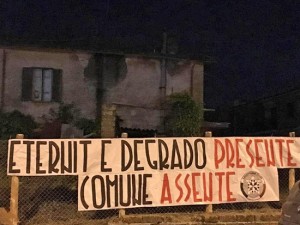 Lo striscione di CasaPound