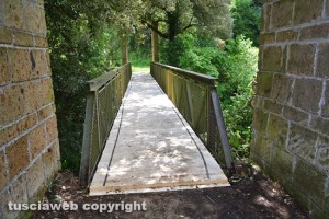 Castel D'Asso - Il ponte rimesso a nuovo