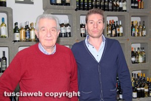 Giorgio e Giovanni Biscetti dell'Enoteca Tuscia