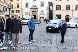 Viterbo - I consiglieri Moricoli, Ciorba e Bizzarri, vigili urbani