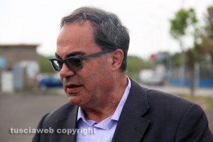 Tarquinia - Fortunato Mannino (Fisascat-Cisl) alla protesta dei lavoratori di Ingrande