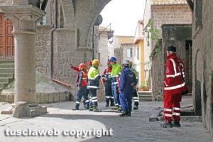 Viterbo - Esercitazione Vetus Urbs - Terremoto, si contano i danni