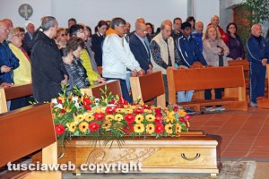 Viterbo - Ciclista travolto e ucciso - I funerali di Bruno Purchiaroni